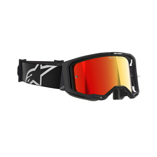 MASCHERA ALPINESTARS VISION 8 CORP NERO LENTE ROSSA - immagine 2