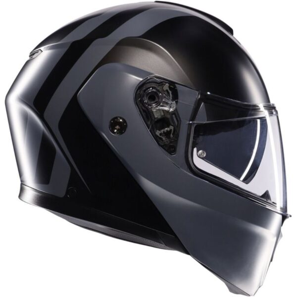 CASCO MOTO MODULARE AGV STREETMODULAR RESIA NERO OPACO/GRIGIO