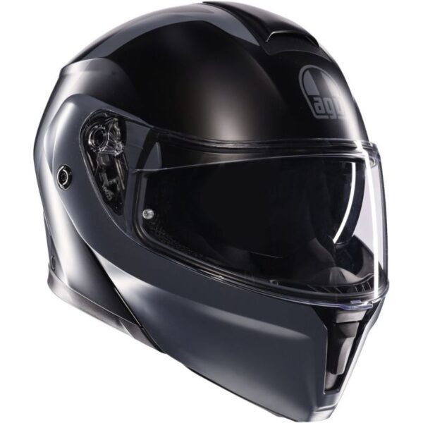 CASCO MOTO MODULARE AGV STREETMODULAR RESIA NERO OPACO/GRIGIO