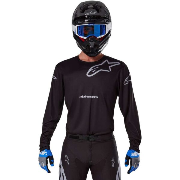 MAGLIA CROSS ALPINESTARS RACER GRAPHITE NERO/GRIGIO - immagine 4