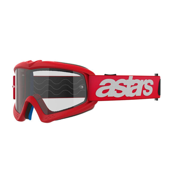 MASCHERA BAMBINO ALPINESTARS VISION YOUTH BLAZE ROSSO LENTE CHIARA